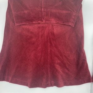 Dark Red Corduroy Skirt. Size 4